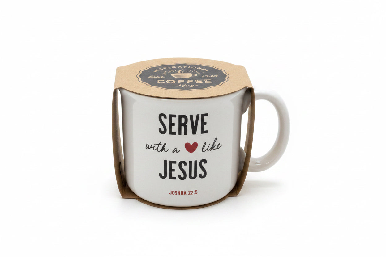 Coffee mug Serve with a heart like Jesus