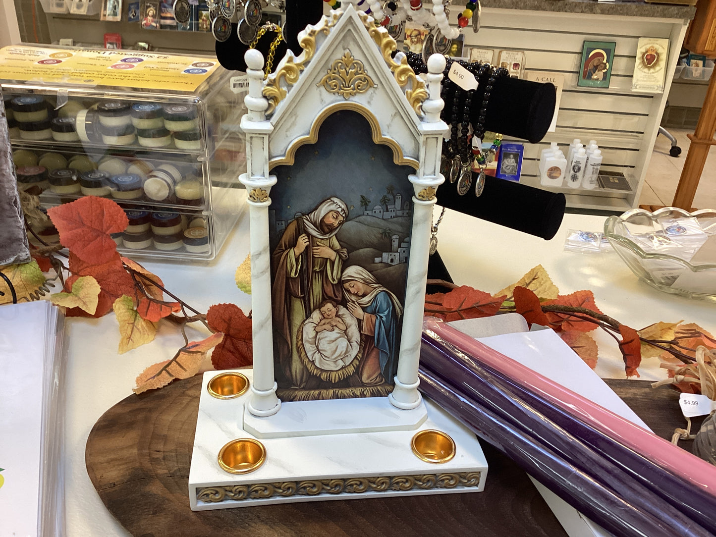 Lil Town of Bethlehem advent candleholder