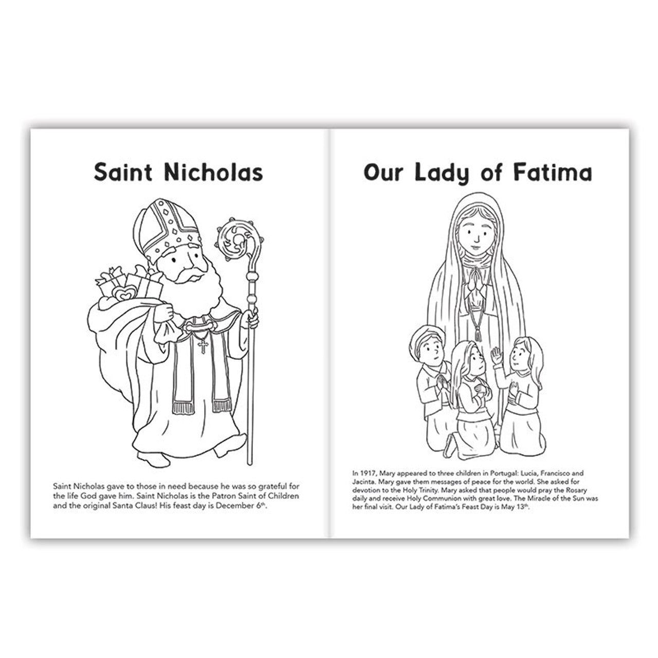 Mini Saints Coloring Book