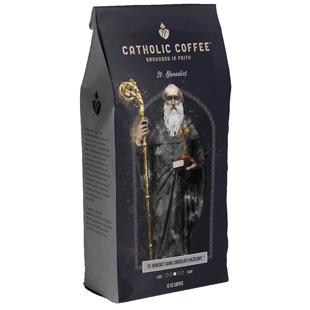 Catholic Coffee - St. Benedict Dark Chocolate Hazelnut Blend