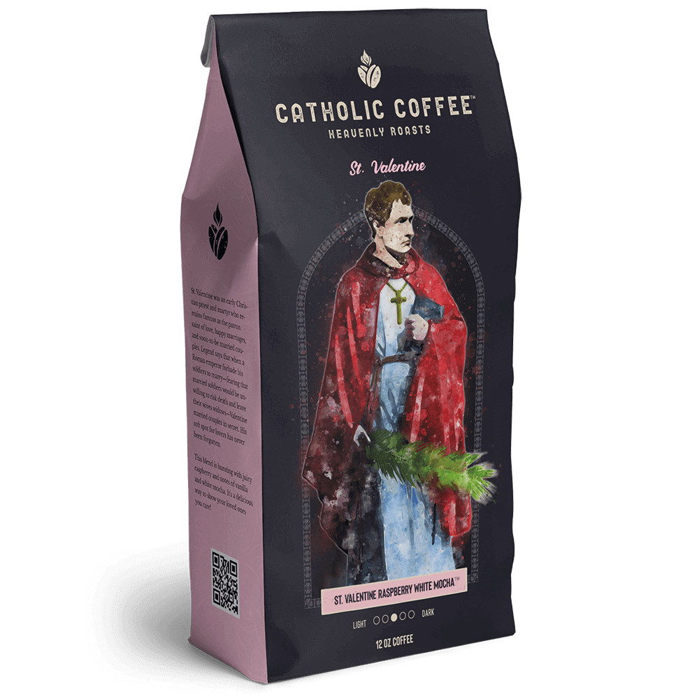 Catholic Coffee - St. Valentine Raspberry White Mocha