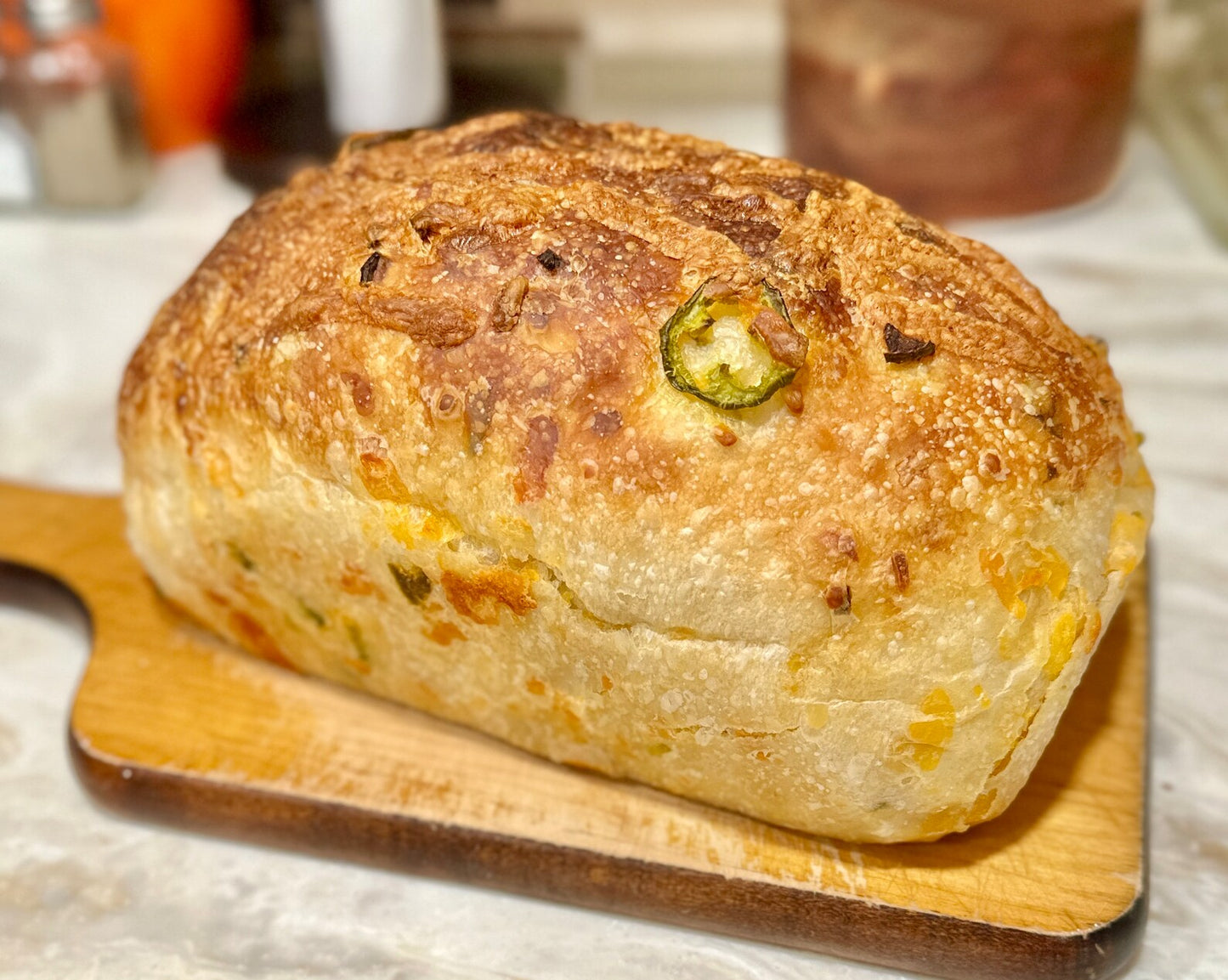 Cheddar Jalapeno Sourdough Bread