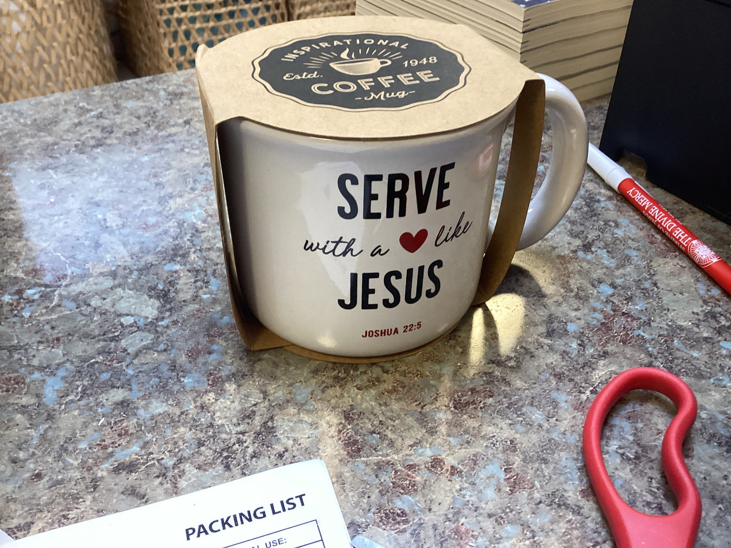 Coffee mug Serve with a heart like Jesus