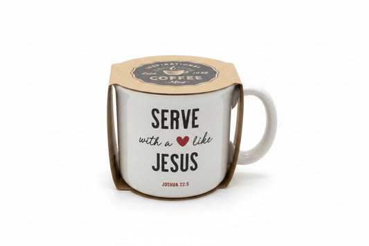Coffee mug Serve with a heart like Jesus