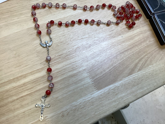 Rosary: crkld glass confirmation