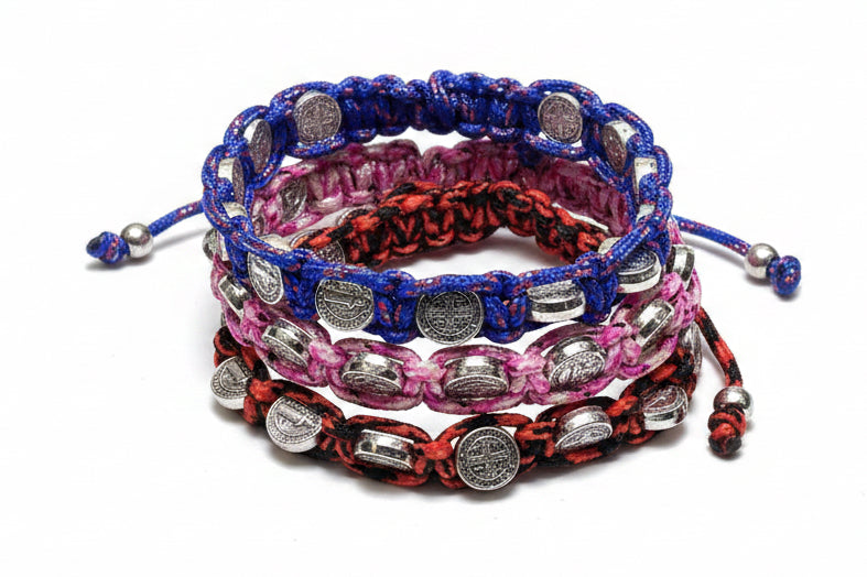 St Benedict macrame Bracelet