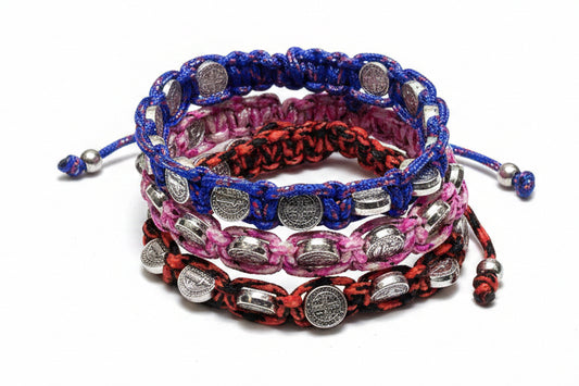 St Benedict macrame Bracelet