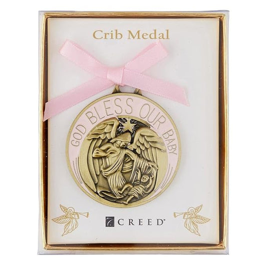 Creed Crib Medal - Pink