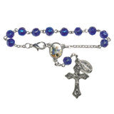 St. Micheal Glass Auto Rosary