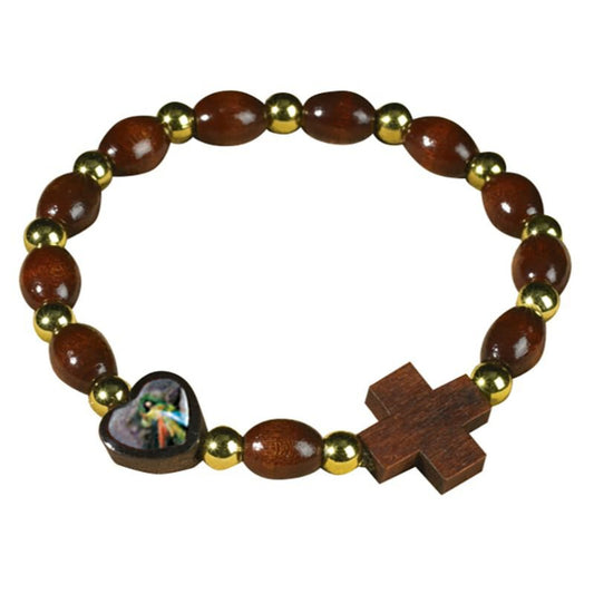 Divine Mercy Heart Rosary Bracelet