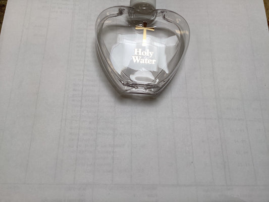 Holy Water Bottle - Heart