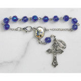 St. Micheal Glass Auto Rosary