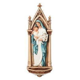 Mary with Child Water Font
 7.75”H