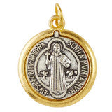 1/2" Two-Tone St. Benedict Medal