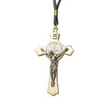 Two-Tone St. Benedict Crucifix Pendant