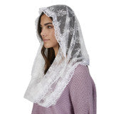 White Infinity Chapel Veil