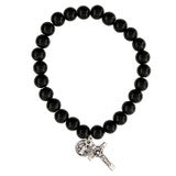 St. Benedict Medal Wood Bracelet