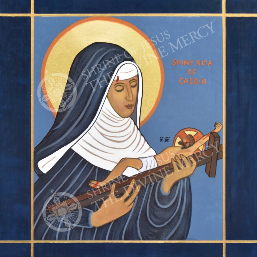 St Rita Icon 10X10
