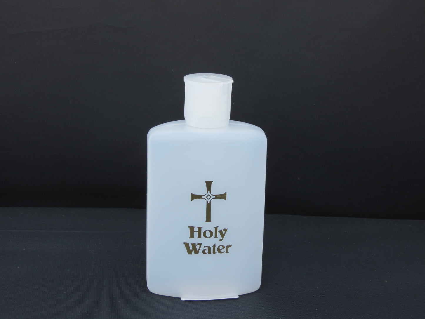 Holy Water Bottle Gold Crucifix