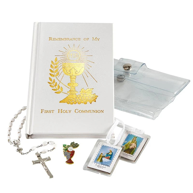 First communion wallet set