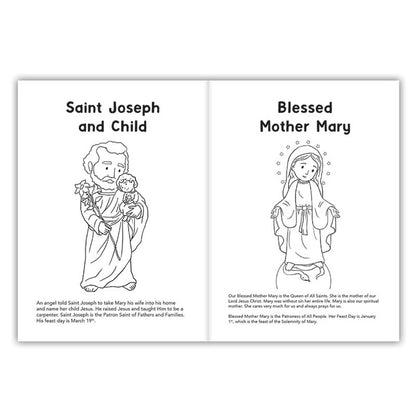 Mini Saints Coloring Book