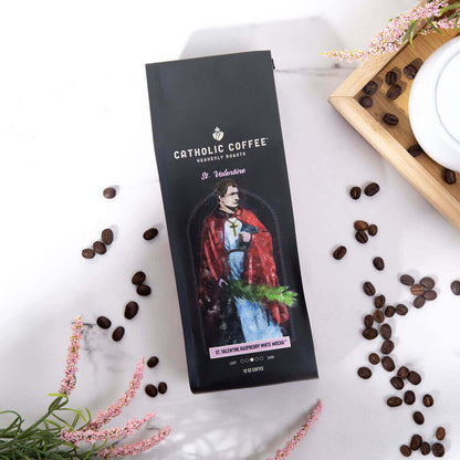 Catholic Coffee - St. Valentine Raspberry White Mocha