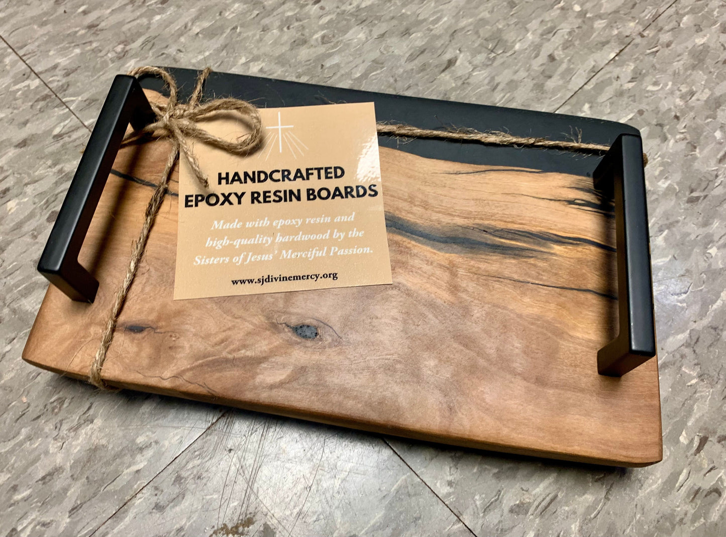 15.5" by 9.5" Charcuterie Board/ Side Table