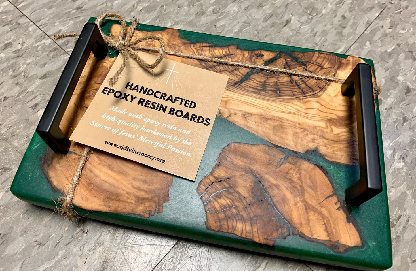 15.5" by 9.5" Charcuterie Board/ Side Table